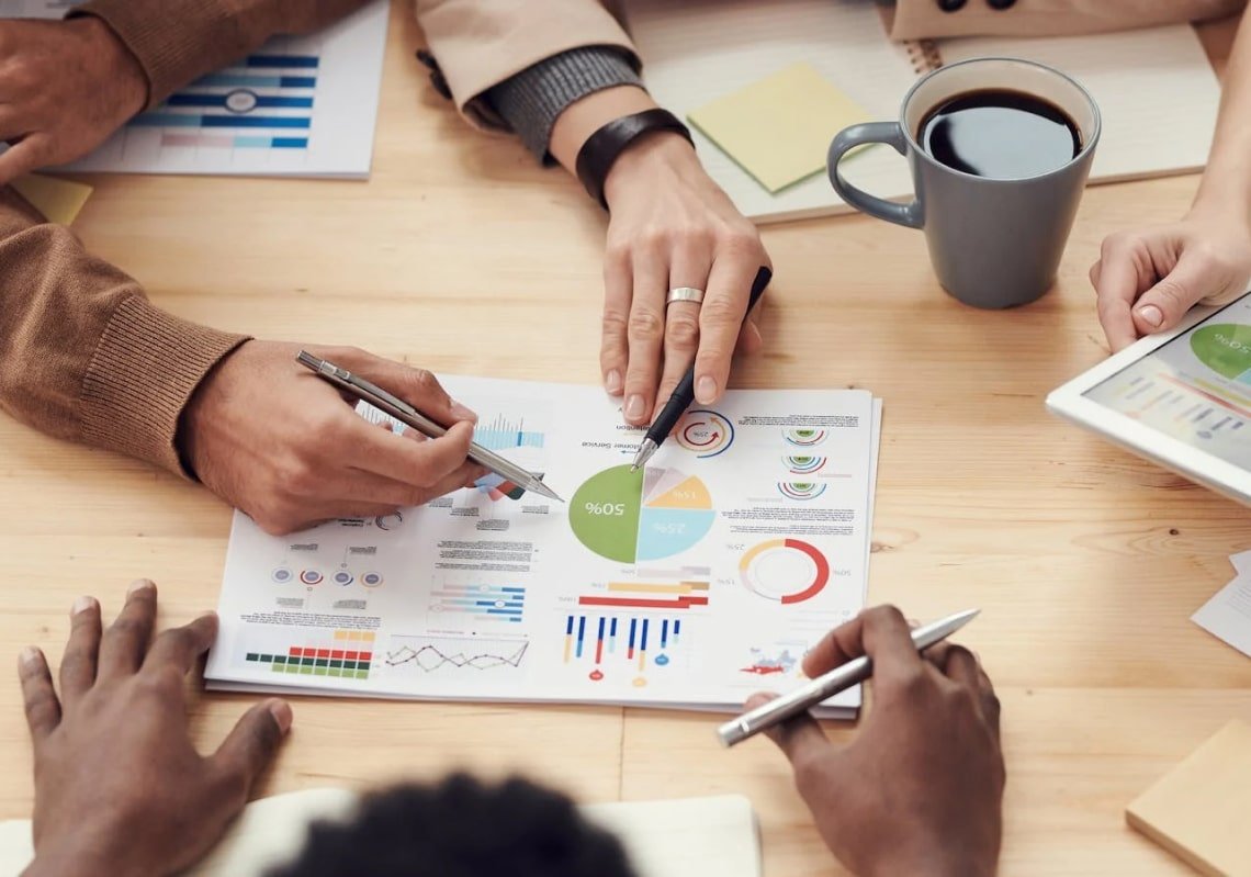 Accounting paperwork for Premier Accounts website case study