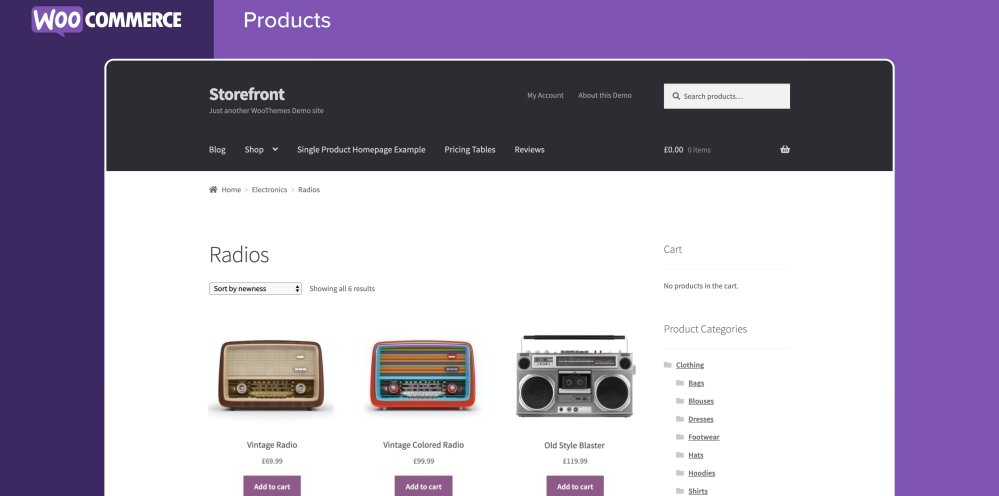 woocommerce store