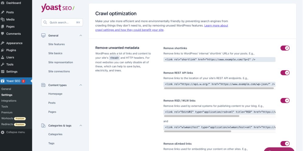 wordpress yoast plugin